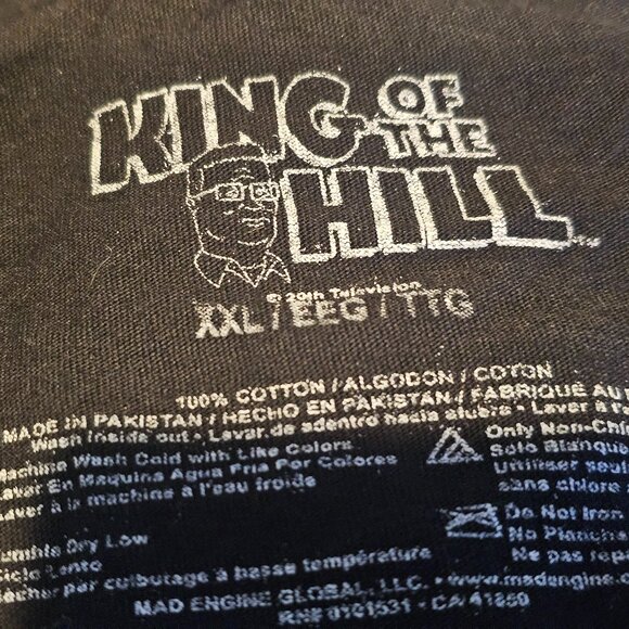 King Of The Hill Hank Hill "I'll Tell You Whut" Hot Topic Exclusive T-Shirt - Picture 6 of 6